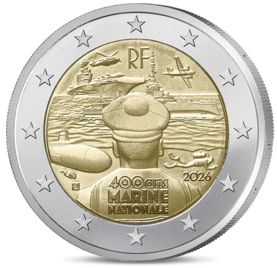 2 Euro FDC France 2026 Marine Nationale
