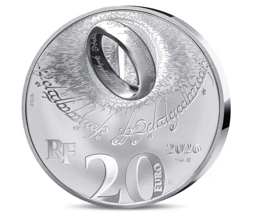 20 Euro BE France 2026 Seigneur des Anneaux